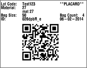 WEM Placard 2D bar code picture