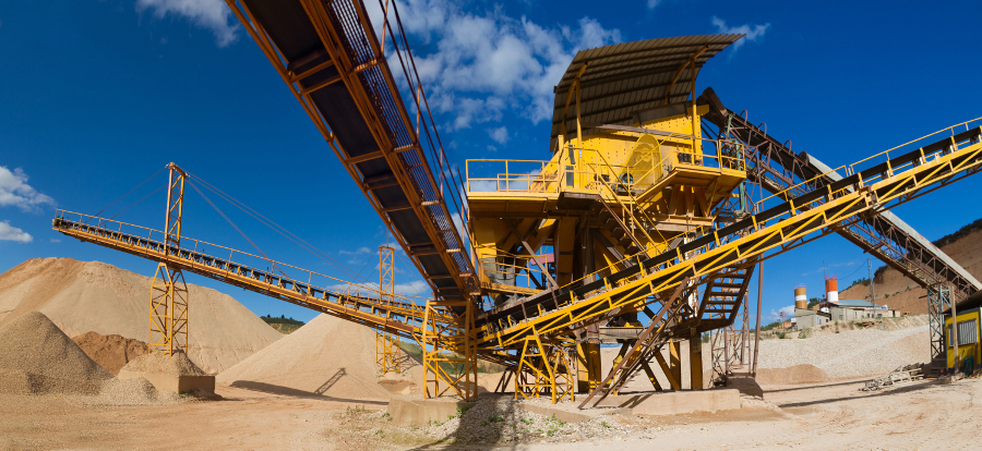 Aggregate mining machinery
